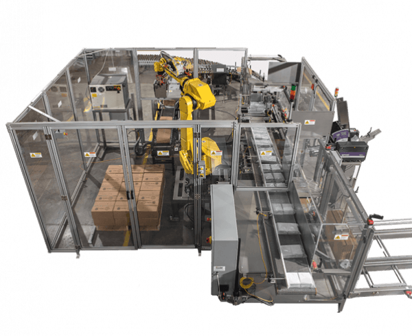 robotic case packer and palletiser
